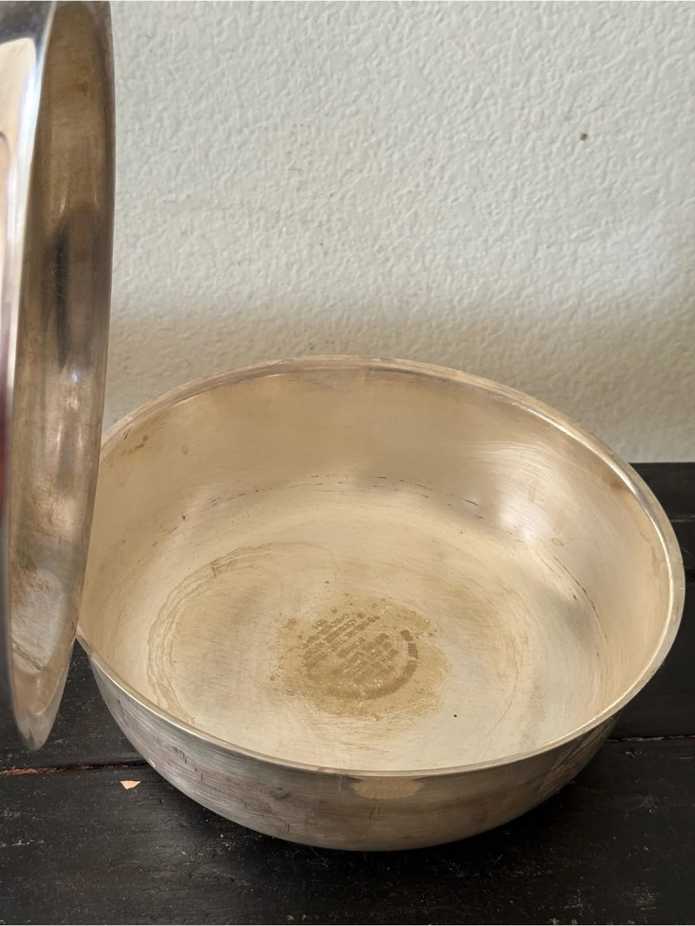 Vintage Silver-plated Covered Serving Bowl with lid classic Home Dining